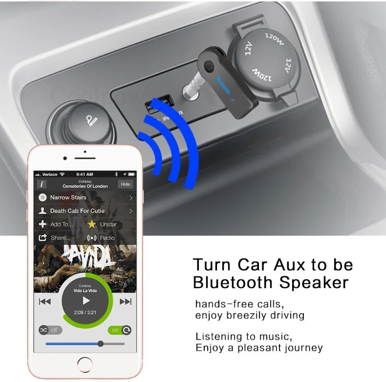 Bluetooth AUX аудио 3 5 мм разъем музыкальный Bluetooth-приемник автомобильный комплект для