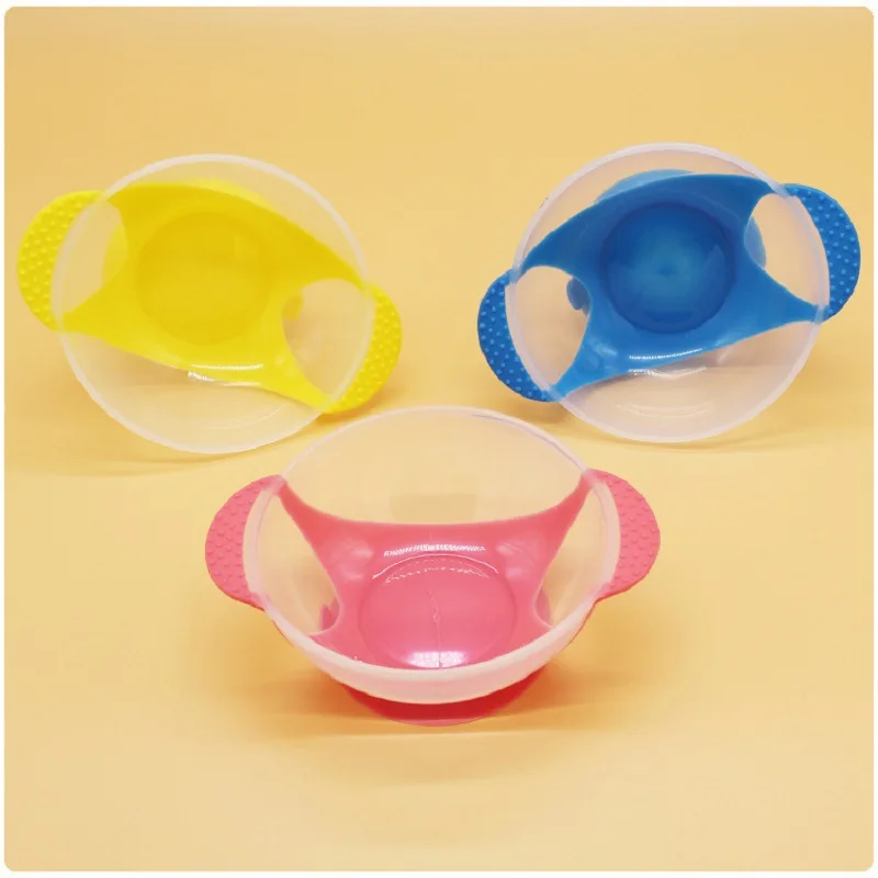 

Transparent Sucker Bowl Baby Anti-slip Sucker Bowl Children's Food Bowl Baby Complementary Food Bowl Super Suction