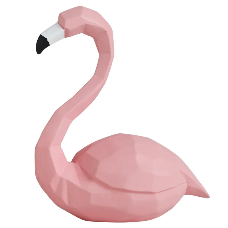 Скандинавский стиль розовый Фламинго декоративные изделия из смолы мебели