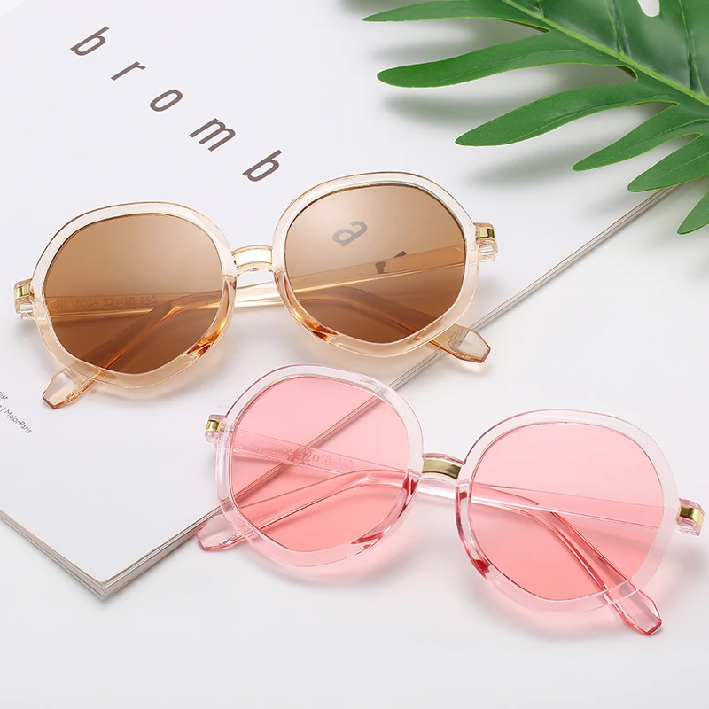 Новинка 2020 солнцезащитные очки в круглой оправе многоугольные женские модные