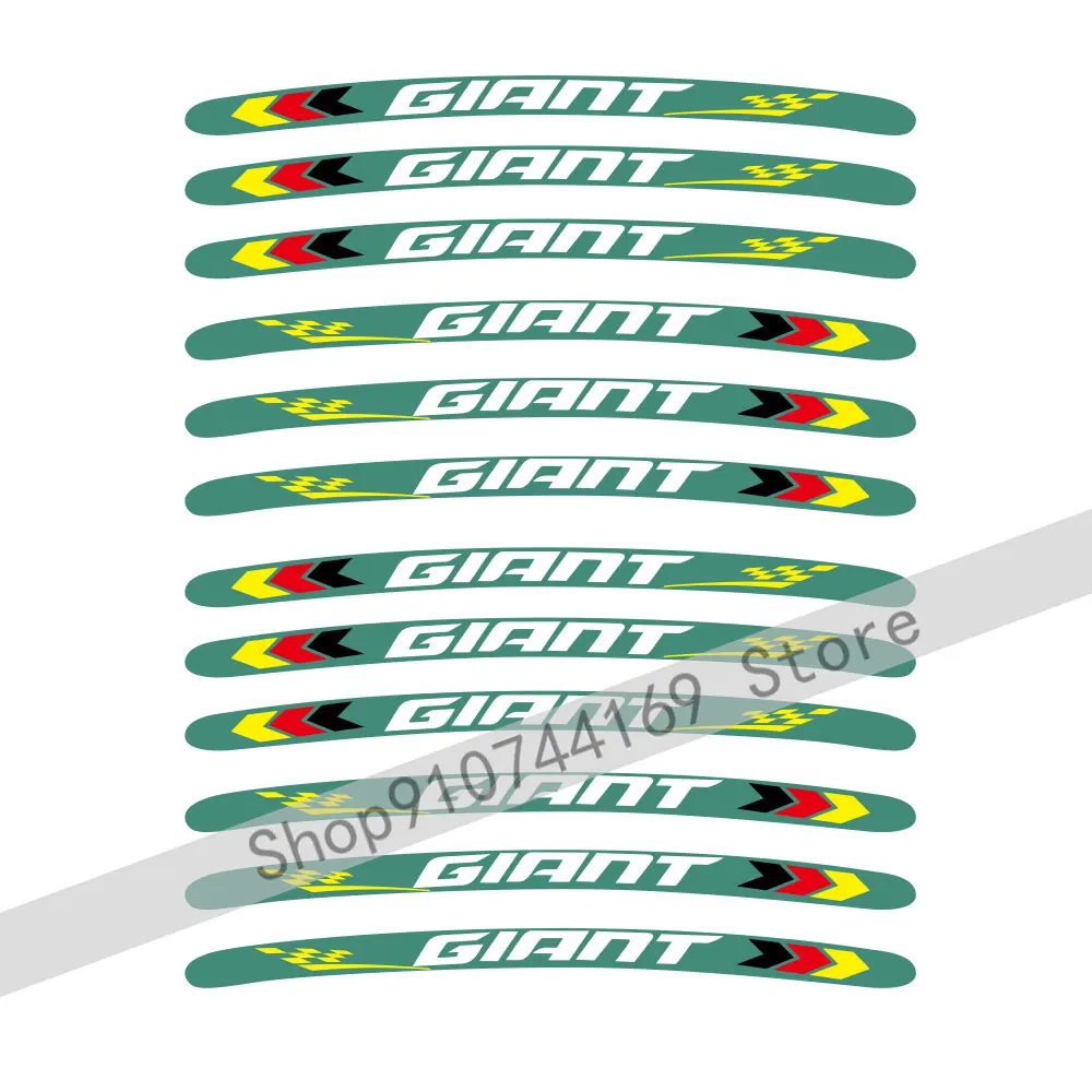 12 шт. виниловые наклейки на колеса для велосипеда