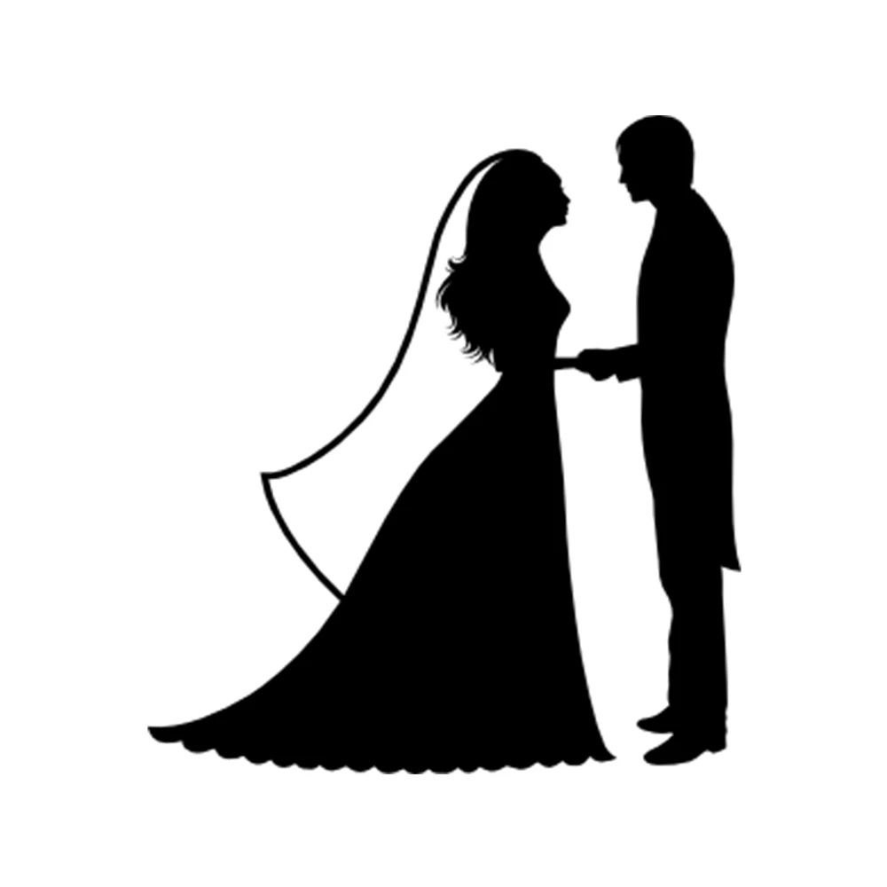 WIPERSIGNS Свадебные автомобильные наклейки на бампер и автомобильный Стайлинг