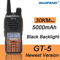 2021 GT-5 10W Baofeng Walkie Talkie Long Range Two Way Ham Radio Dual PTT Transceiver Portable Radios Upgrade New