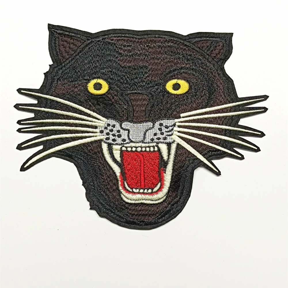 

large embroidery big tiger leopard patches for clothing DO-3166