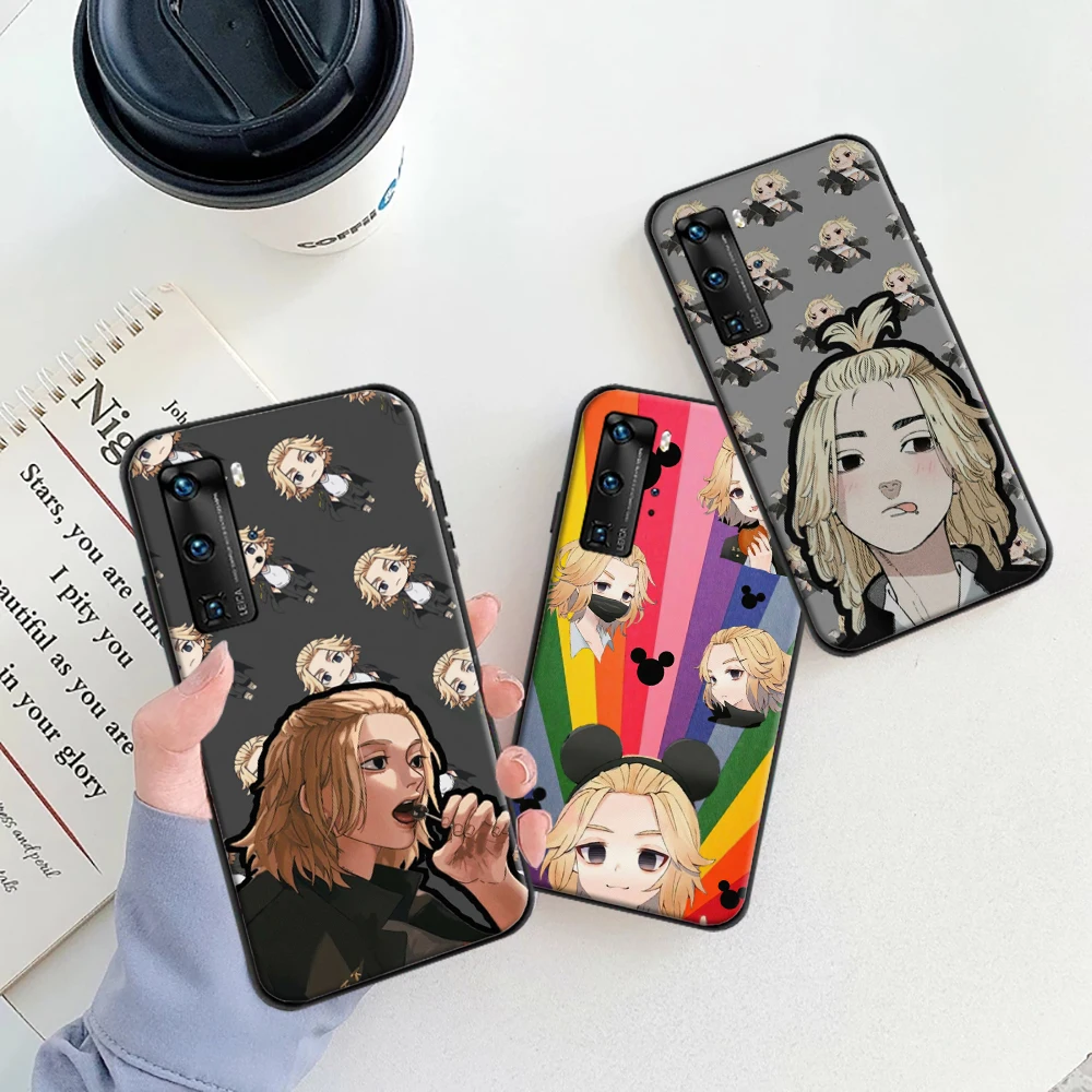 

Tokyo Avengers Japan Anime Phone Case For Huawei P Smart Z 2019 2021 P20 P30 P40 Lite Pro Plus Coque Soft TPU Funda Back Cover
