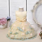 Four Seasons корейский Стиль детей лотоса вышитая юбка костюм детское свадебное платье с цветочным узором платье подружки невесты для девочек От 0 до 4 лет