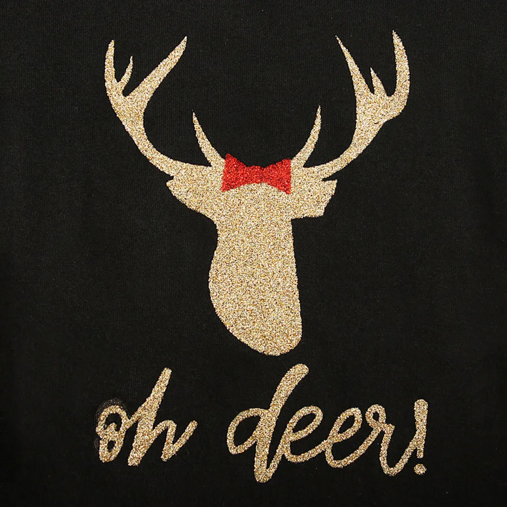 Зимний комбинезон с длинными рукавами и изображением рождественского оленя для