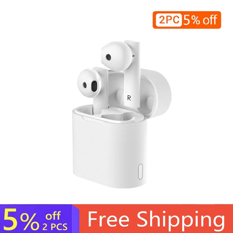 Беспроводная Bluetooth гарнитура наушники для Xiaomi Redmi Airdots Air2 TWS беспроводные bluetooth с
