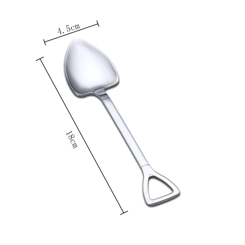 

Multi-function Design Stainless Steel Spoon Fork Tableware Tool Cutlery Wrench Shovel Shape Kitchen Accessories Lovely Handle