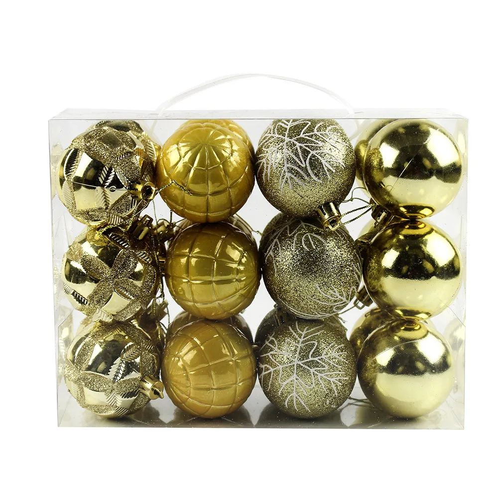 C 24 шт Рождественская елка Рождественские шары украшения шар безделушка