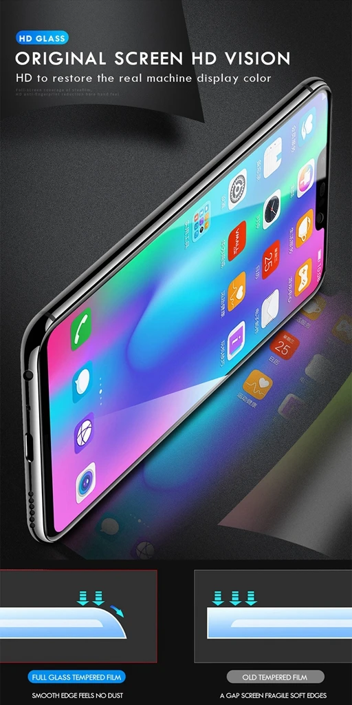 3 шт полное покрытие экрана протектор Защитное стекло для huawei Honor 8X 8A 8S 8C 7A Pro 5,7 дюймов 7C 7X7 S 9X Закаленное стекло пленка