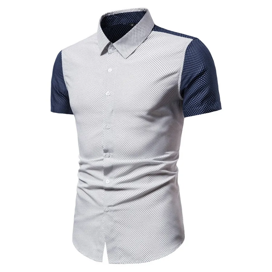 

2020 New Summer Men's Beach Shirts Loose and Breathable Young Male Business Casual Short-sleeved Shirt Size S - XXXL Shirts Men