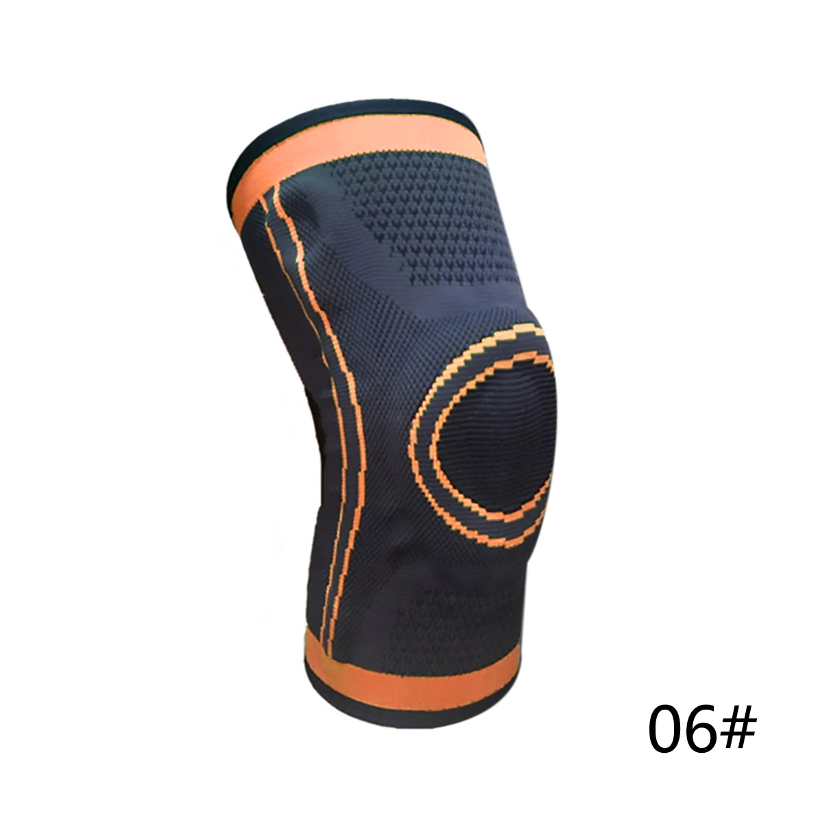 orange No strap Спортивные наколенники протектор 1 шт. Для мужчин под давлением эластичный спортивный наколенник, поддержка Фитнес Шестерни Баскетбол волейбо - Цвет: orange No strap