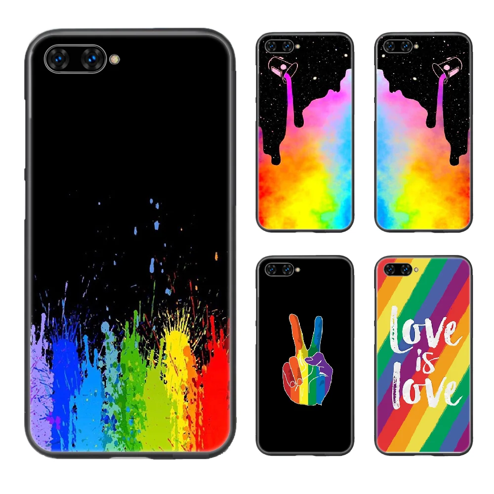 Радужный арт чехол для телефона Корпус Корпуса HUAWEI honor 8 8c 8a 8x9 9a 9x V10 MATE 10 20 I lite pro