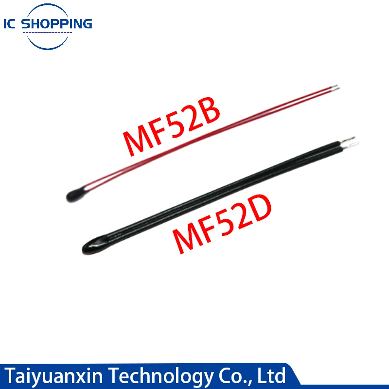 

Thermistor NTC Negative Temperature Coefficient MF52B MF52D 10K Temperature Control Sensor 3950 Probe 100K with Wire Resistance