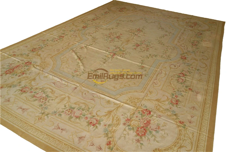 Goedkoop Tapijt Handgemaakte Woonkamer Tapijt Plein Tapijt Aubusson Tapijt Natuurlijke Schapenwol