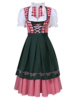 ladies oktoberfest beer girl costume adult german bavarian octoberfest traditional dirndl dress with apron