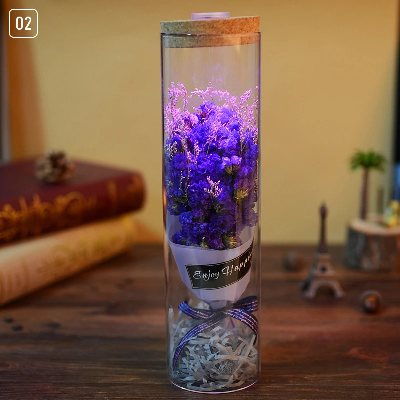 

LED Beauty Rose and Beast Battery Powered Red Flower String Light Desk Lamp Romantic Valentine's Day Birthday Gift Decoration