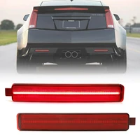 2pcs red lens led rear bumper reflector light for 2008 2013 cadillac cts cts v