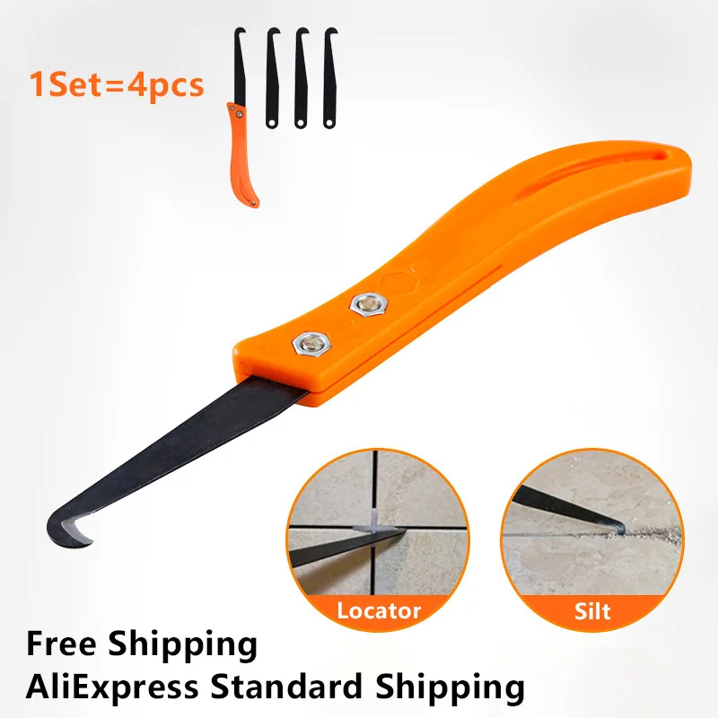 

Инструмент для очистки, строительный инструмент, керамический раствор для стен и пола, профессиональный нож с крючком для ремонта зазора ме...