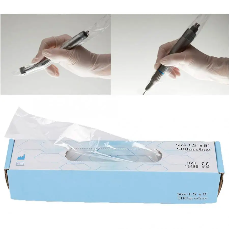 500 шт./кор. одноразовые пластиковые стоматологические ручки наконечник рукав