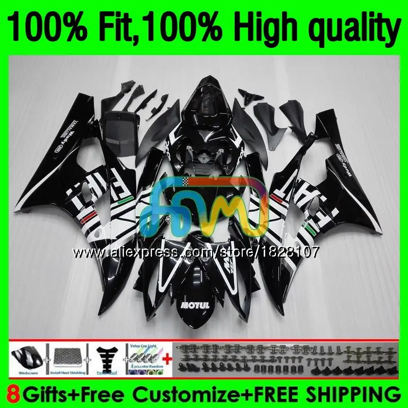 

Injection For YAMAHA White black YZF R 6 YZF 600 YZF-600 YZFR6 06 07 53BS.19 YZF R6 06-07 600CC YZF600 YZF-R6 2006 2007 Fairing