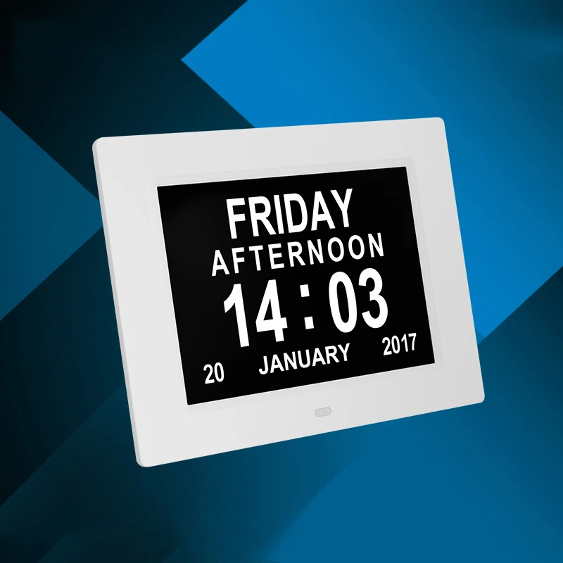 Часы календарь с датой дня час 8 дюймов Led Большой полицейская сигнализация для