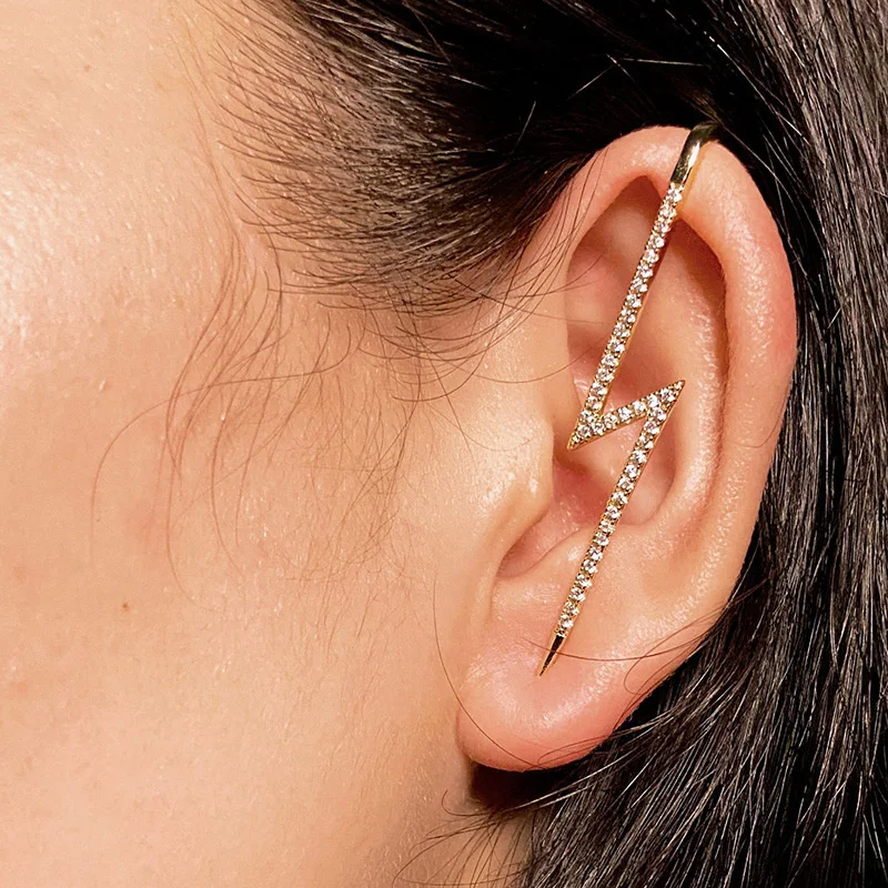 

Fashion Ear Wrap Crawler Hook Earrings Multiple Styles Geometric Stud Earrings Piercing Earring Popular Hip Hop Ear Jewelry