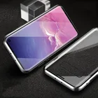 10 шт. металлический магнитный двойной стеклянный чехол для Samsung Galaxy A51 A21s A50 A52 A12 A32 A70 A71 M51 A91 A20 A30 S10E M21 M31 S21 S20