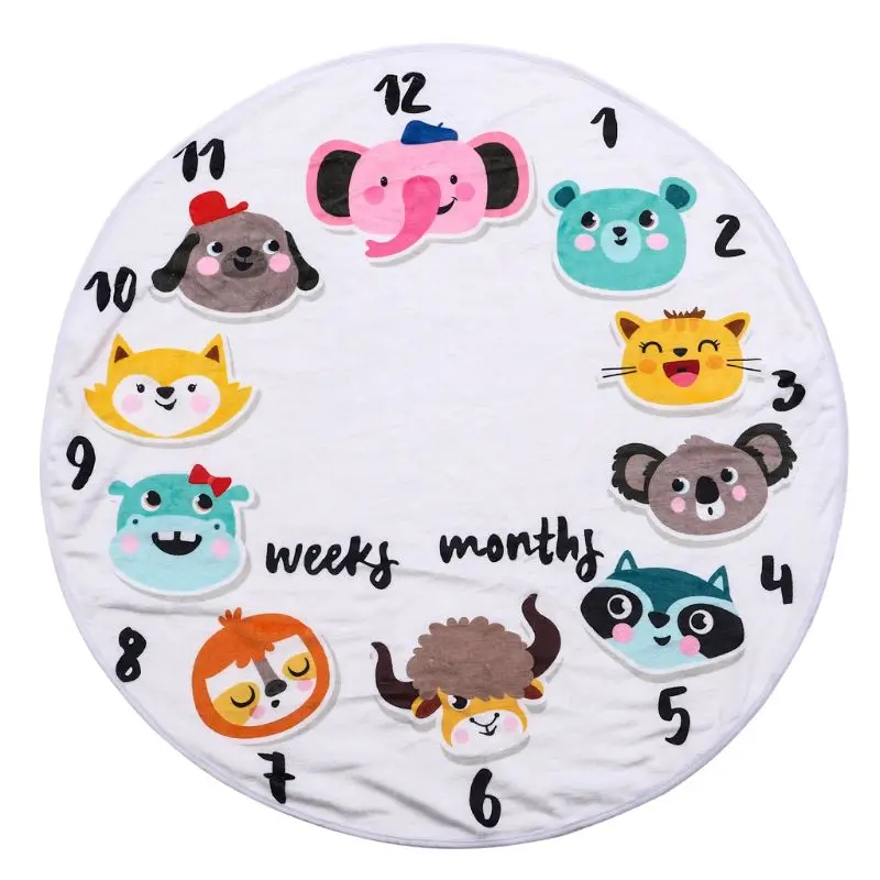 

Baby Milestone Blanket Photography Soft Baby Flannel Blanket for Baby Girl & Boy Perfect Baby Presents Newborn Gift Baby Shower