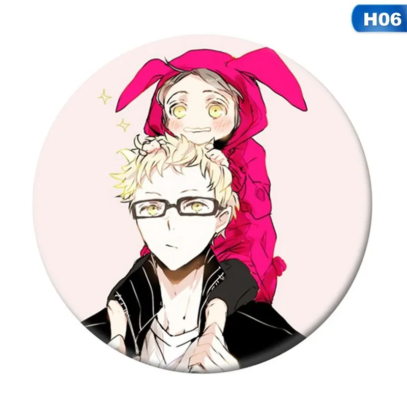 

58MM Volleyball Junior And Wind Badge Day Xiangyang Anime Badge 58mm Two Yuan Anime Periphery Gift Poster Costumes Badge
