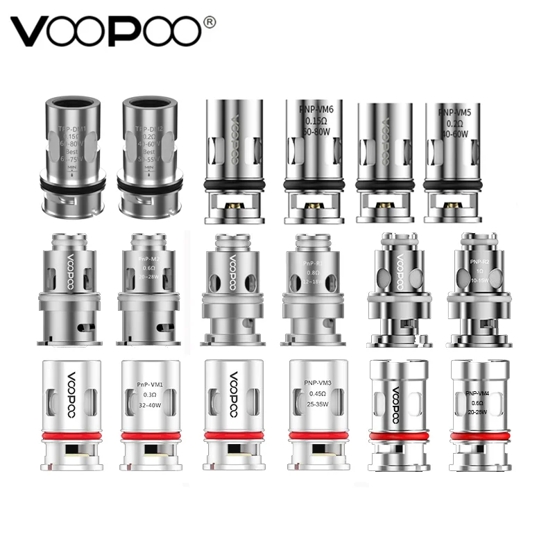 Спираль VOOPOO PnP VM1 VM3 VM4 VM5 VM6 для Drag x s Argus Pro &amp TPP DM1 0.15ohm DM2 0.2ohm 3 X Plus | Электроника