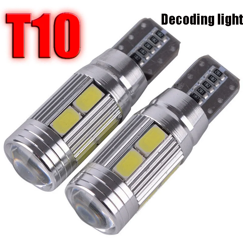 T10 белый 5630 Светодиодный 194 W5W 10 SMD Canbus без ошибок автомобиля боковой Клин лампочка