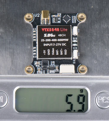 Переключаемый модуль видеопередатчика VTX5848 LITE 48CH 5 8G 25/100/200/400/600 мВт VTX OSD