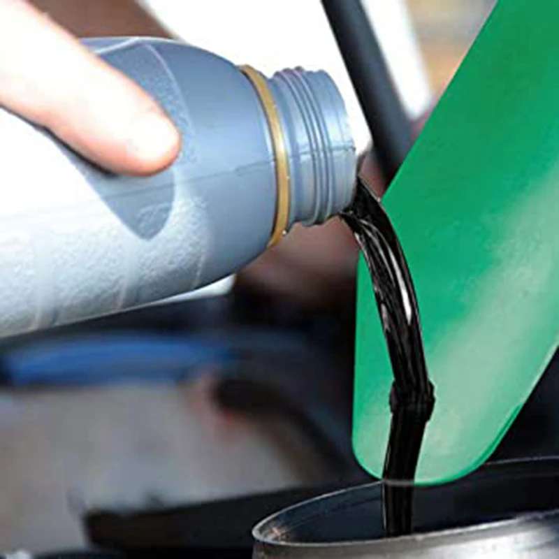 

2 Piece Set Oil Guide Tool Foldable Universal Funnel Oil-Free Filter for Draining Oil From Cars Trucks and Motorcycles