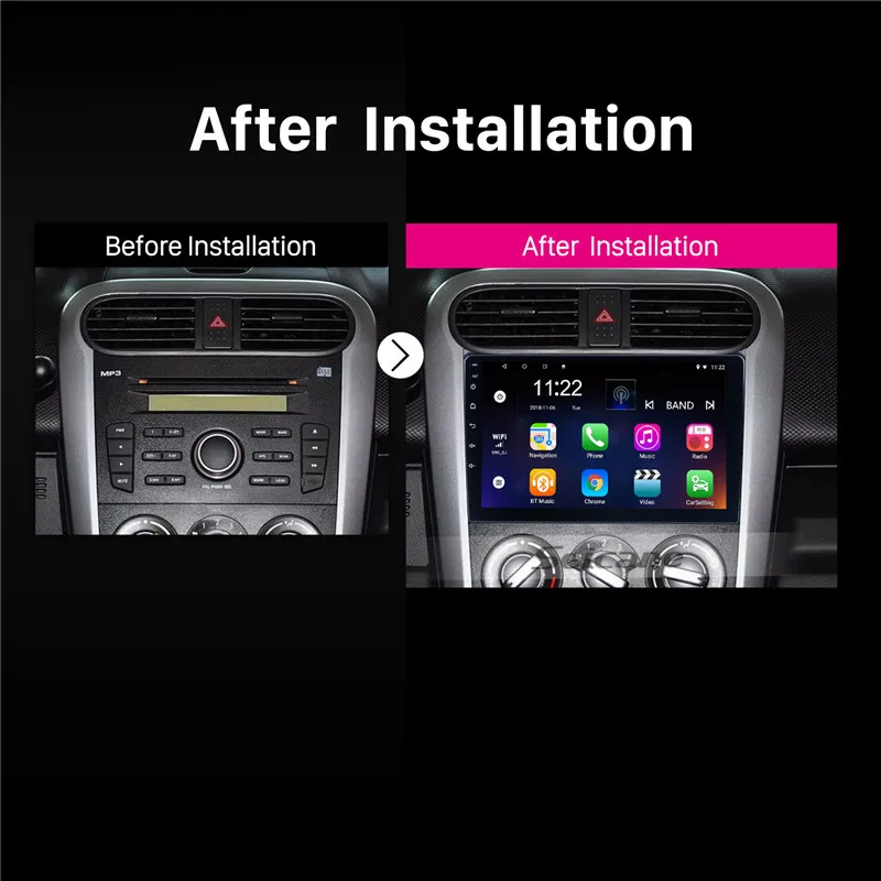 Seicane Android 10.0 API 29 Car Radio 2GB+32GB HD 9 inch GPS Navi For 2008-2014 OPEL Agila 2008-2012 SUZUKI Splash Ritz | Автомобили и
