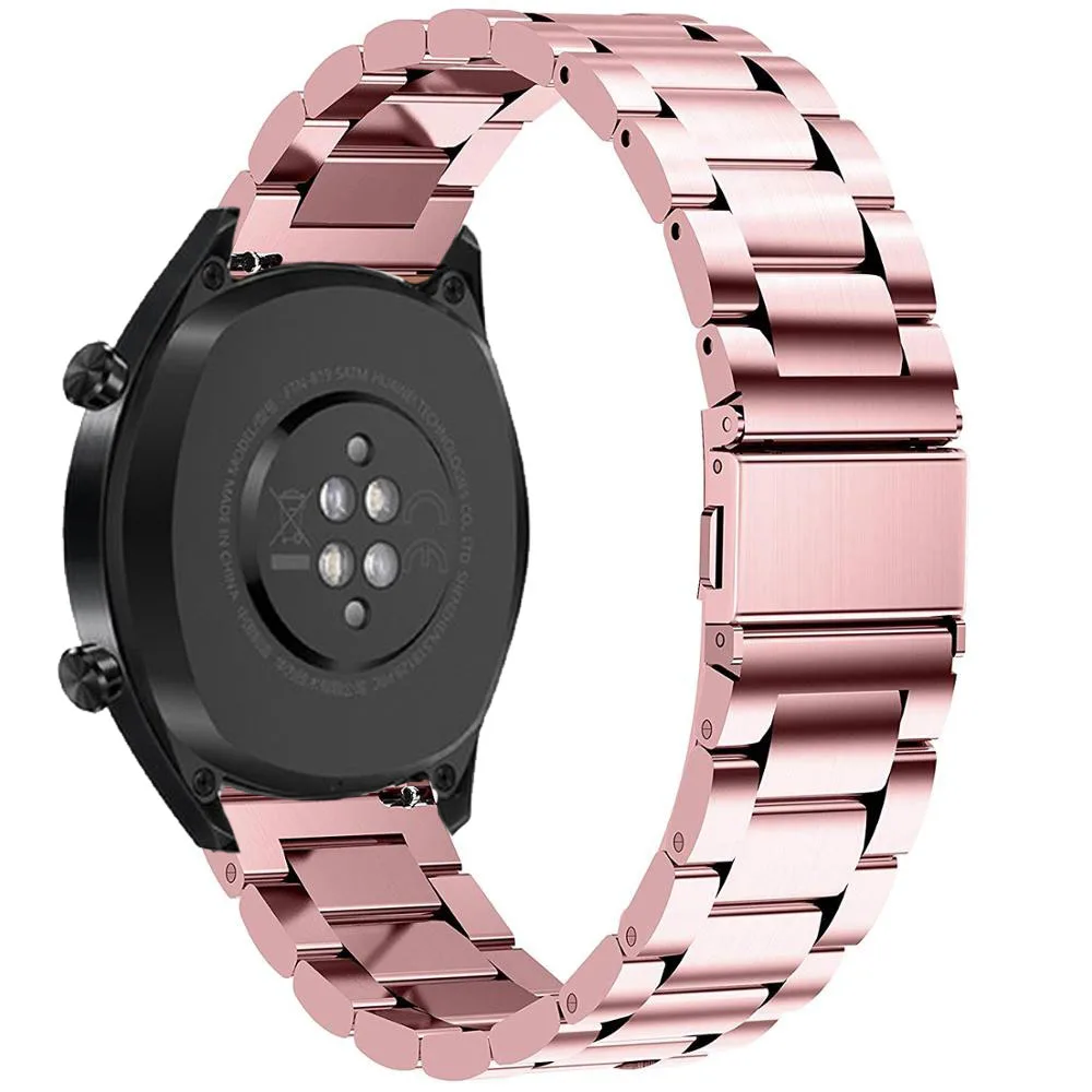 20 мм смарт-браслет из нержавеющей стали ремешок для Garmin Vivoactive 3 сменный Браслет ремешок для Garmin Vivoactive3 - Цвет: 天空蓝