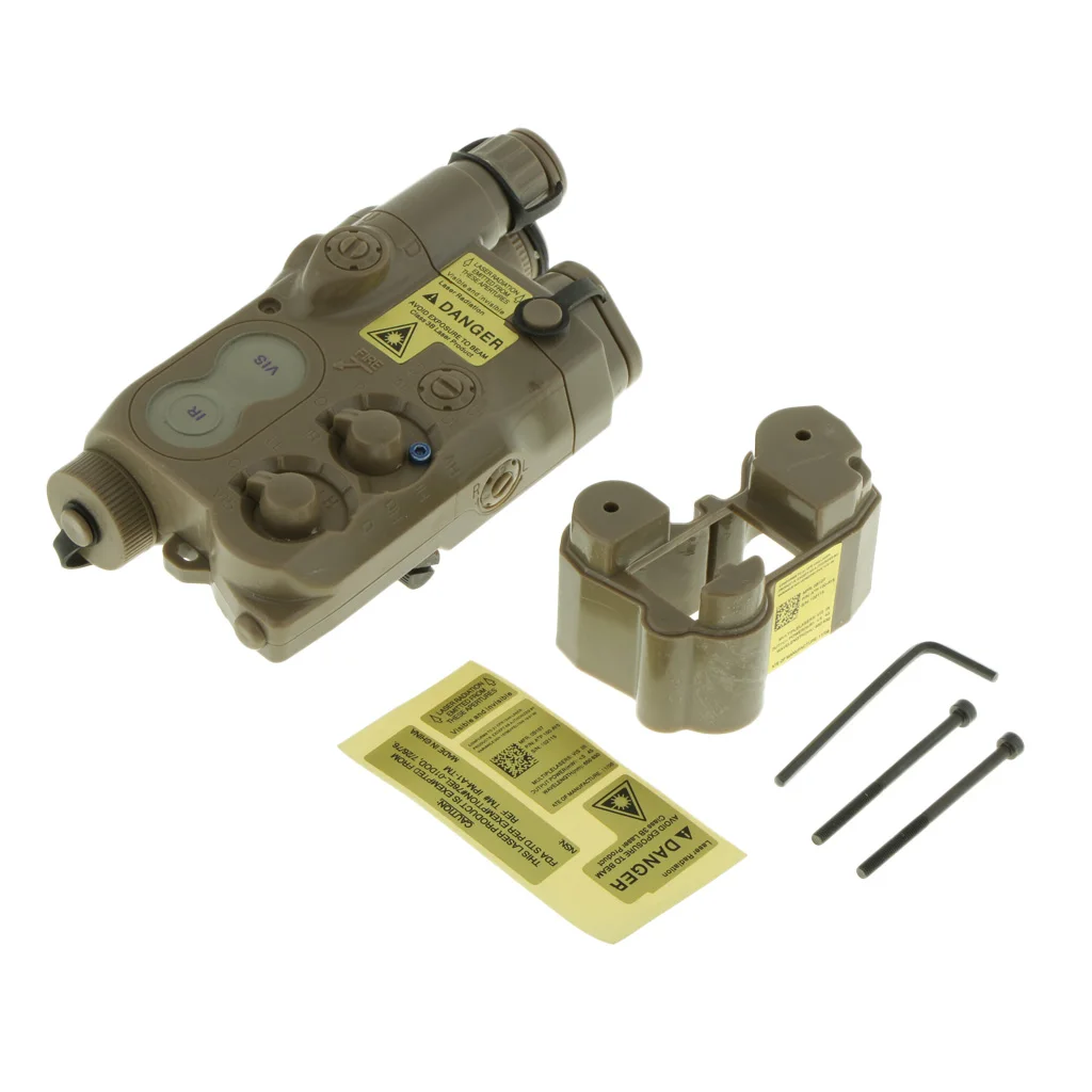 Пластиковый манекен PEQ16 коробка для хранения батареи чехол Lipo NIMH AEG RIS RAS RAIL Tan / Black -