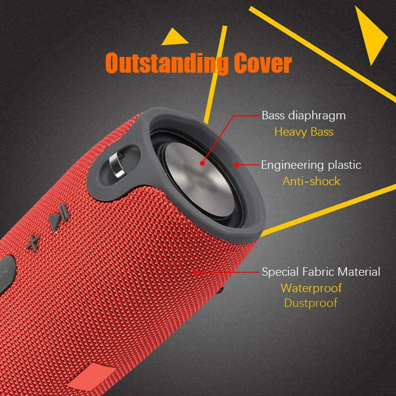 Беспроводной 20 Вт портативный Bluetooth динамик Водонепроницаемый Открытый xtreme динамик Саундбар сабвуфер Громкий динамик для Xiaomi телефон ПК