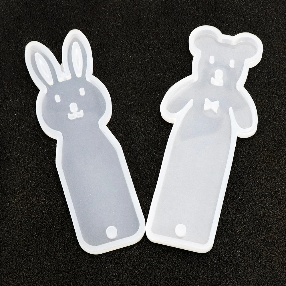 Силиконовая форма для закладок в виде милого кота и медведя сделай сам пресс