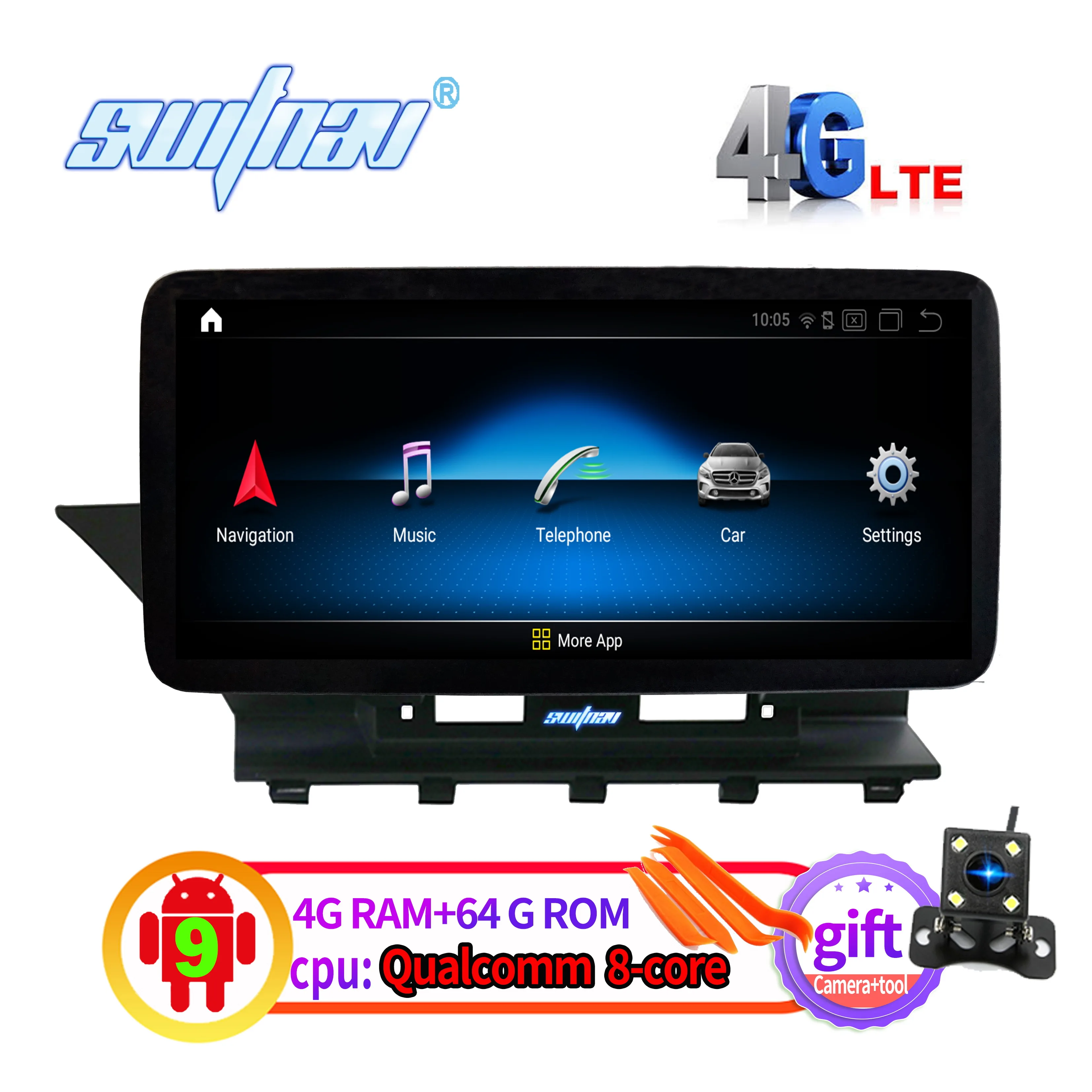 Автомобильный DVD-плеер для BENZ GLK Class X204 10 0-2015 аудио gps 4G | Автомобили и мотоциклы