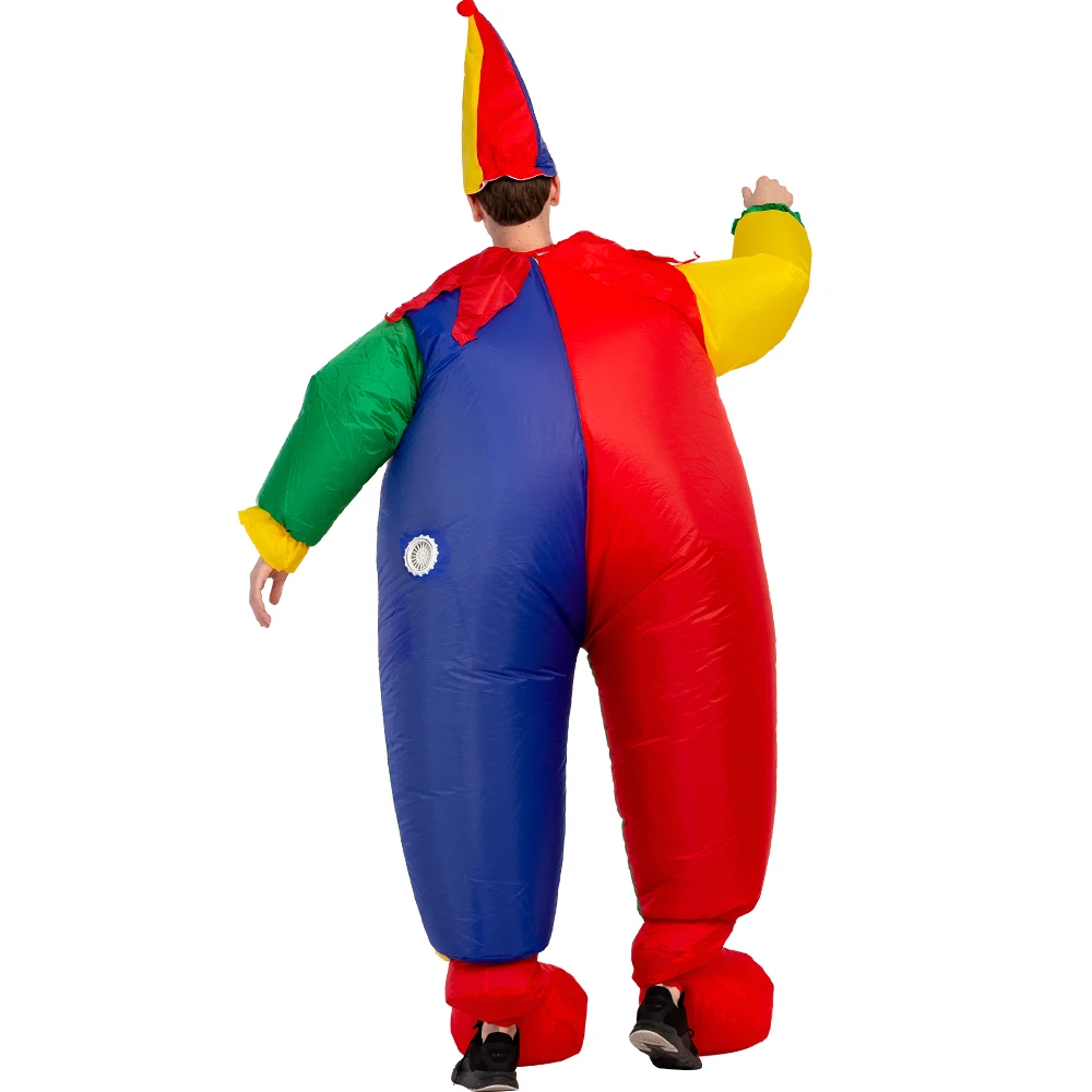 Надувной костюм клоуна для косплея забавный воздушный надувной нарядный