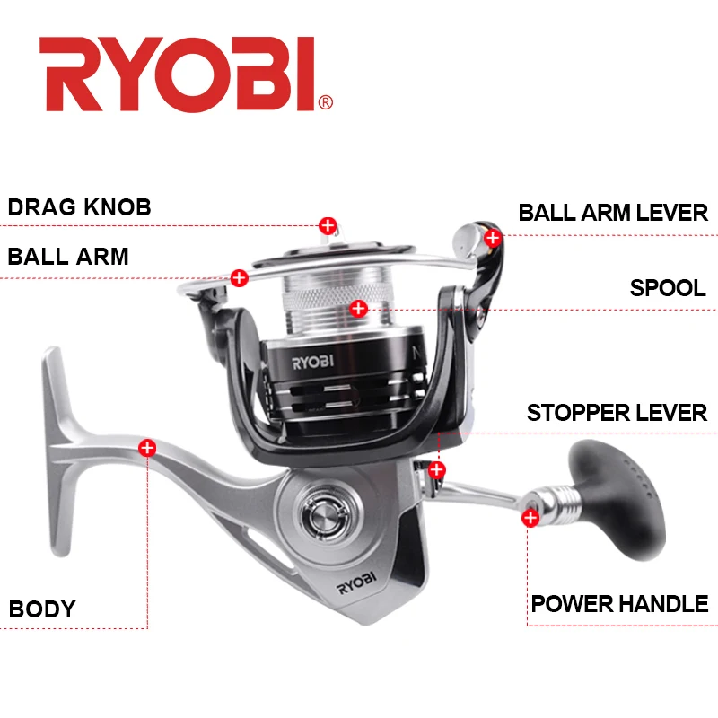 Рыболовные спиннинговые Катушки RYOBI NEXUS HP 2000/3000/4000 4 + 1BB передаточное число 5 0: 1/5.1:1