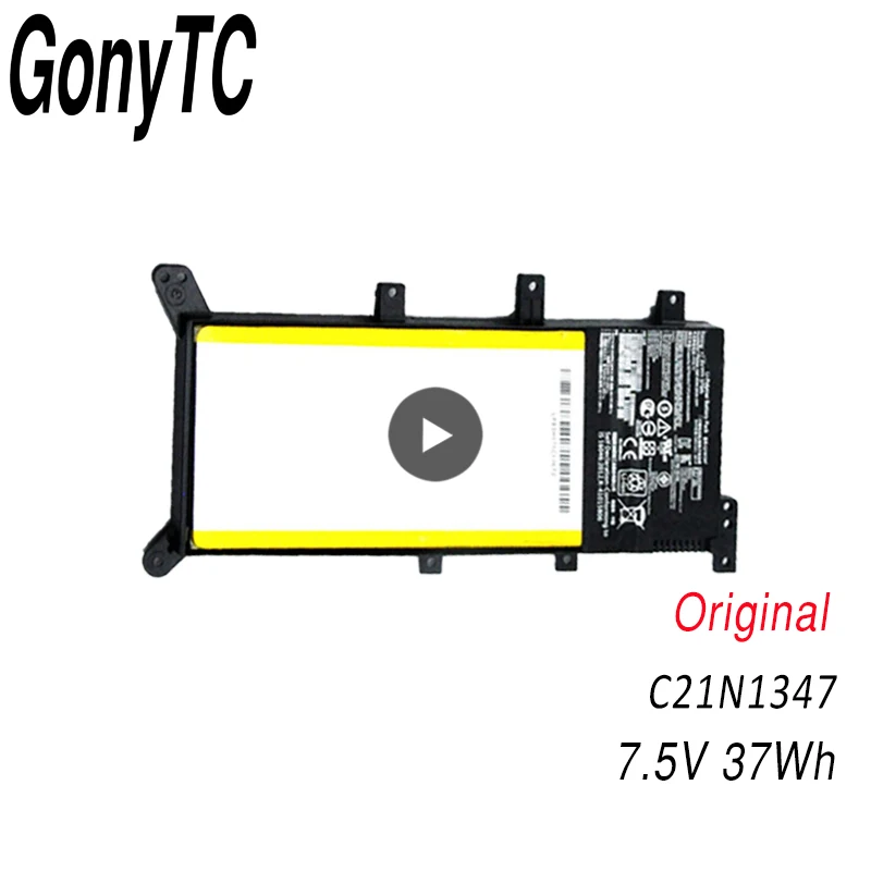 GONYTC C21N1347 Оригинальный аккумулятор для ноутбука ASUS X554L X555 X555L X555LA X555LD X555LN X555MA
