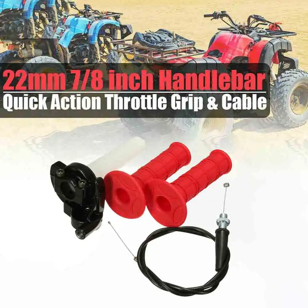 2 шт. мотоциклетные ручки 22 мм рукоятка с дроссельной заслонкой поворотным