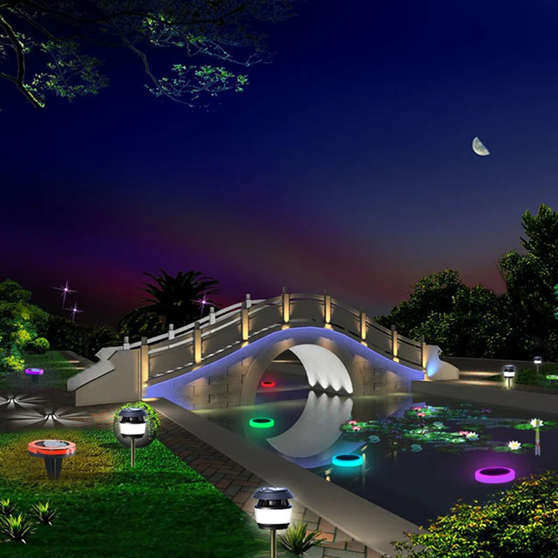 

Newly Amphibious Solar Lights Outdoor LED Waterproof Lamp for Yard Garden Driveway Swimming Pool Decor