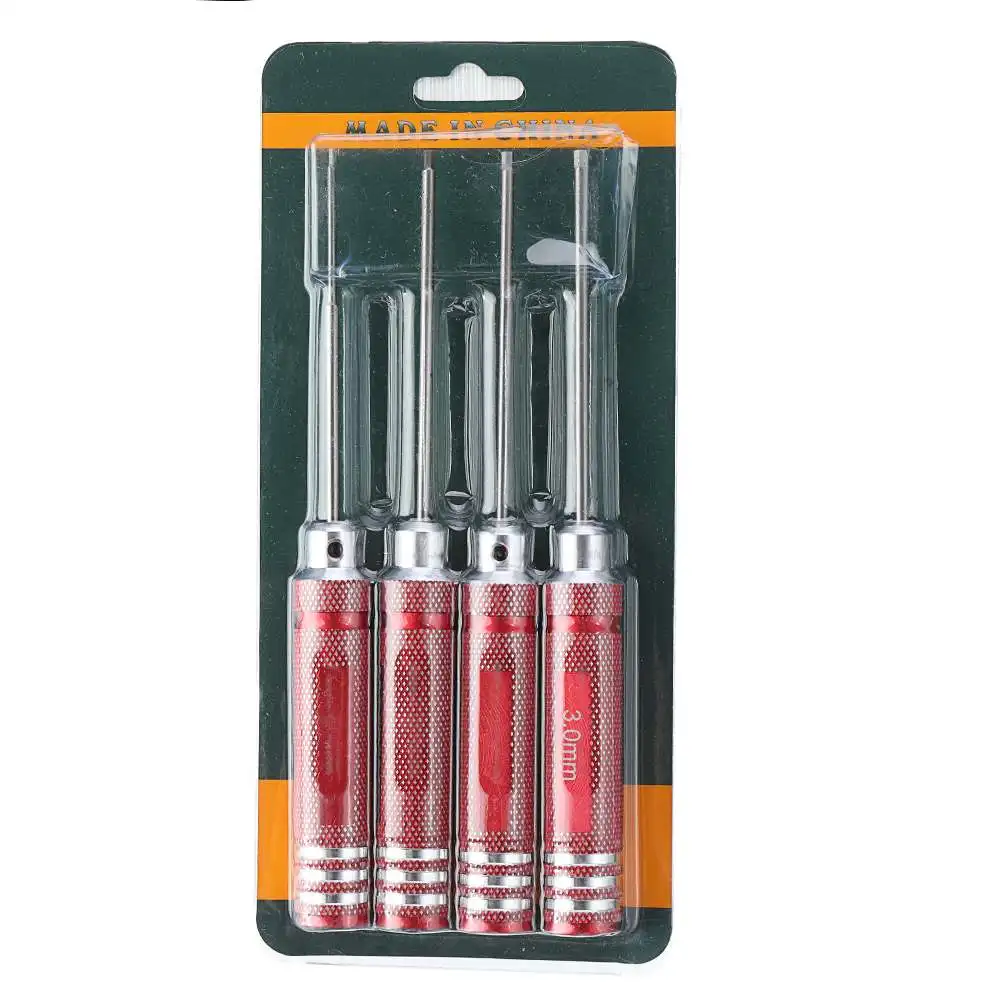 

Yunzhong 4 in 1 Hex Screwdrivers 1.5/2.0/2.5/3.0mm for RC Model Repair