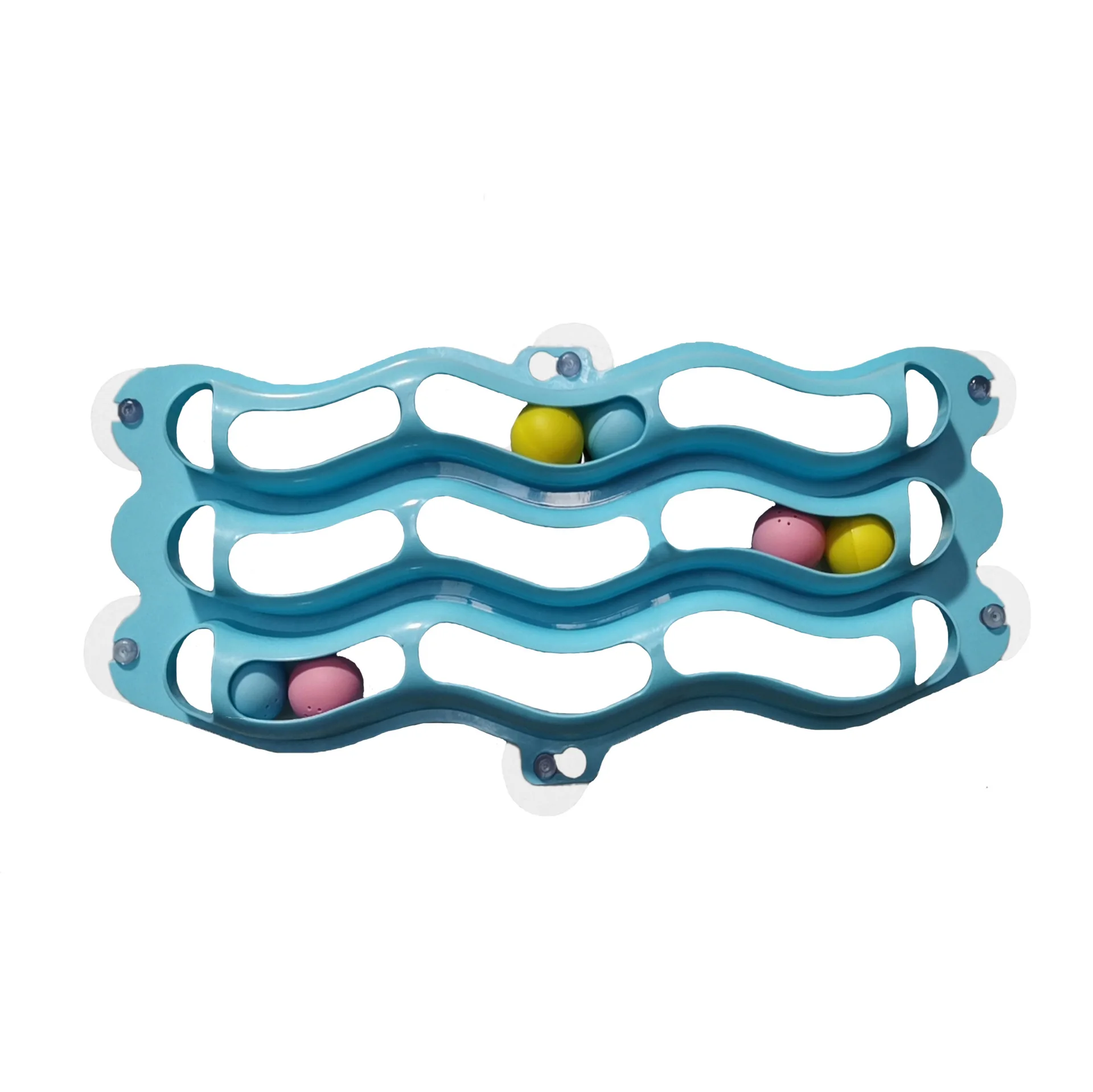 

Cat Interactive Toy Suction Cup Track Ball Pet Window Adsorption Glass Plastic Sucker Interactive Ball Funny Cat Educational Toy