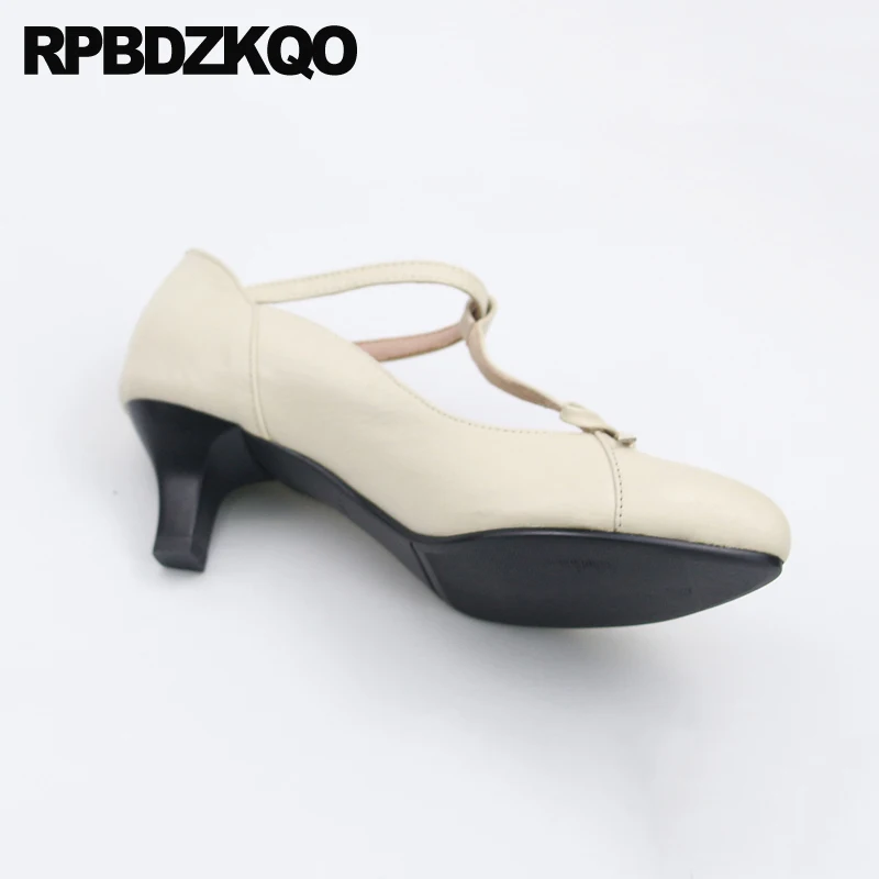 галстук бабочка стилет T ремень Оксфордская котенок Японский обувь средняя пятка