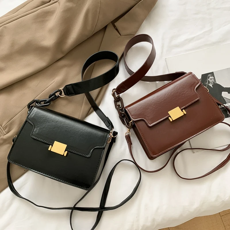 

Ladies Handbags Fashion Simple PU Shoulder Messenger Bag Handbag